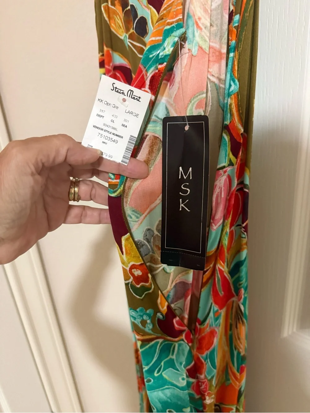 MSK spaghetti strap side zipper wide leg jumper vibrant color and brand new
